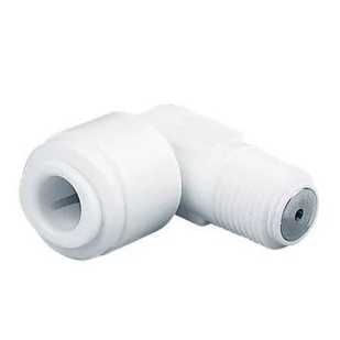 AMCHV0402W - Kolanko z zaworem zwrotnym  1/8" GZ x 1/4" pod przewód - kolor biały - Akcesoria hydrauliczne - miniaturka - grafika 1