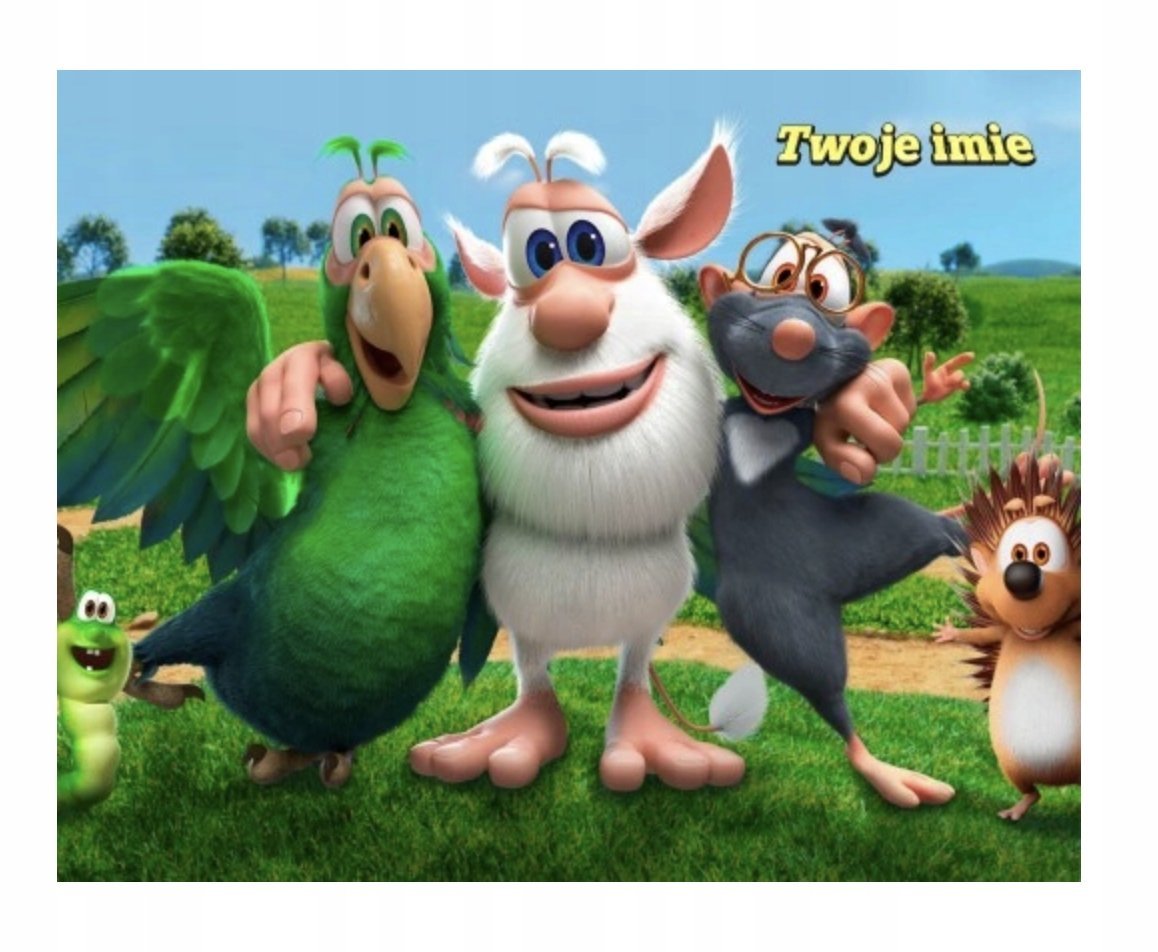Puzzle BOOBA Booba Szczurek bajka A3 252 el z Nadrukiem + IMIĘ Pudełko 7