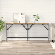 Konsole i sekretarzyki - vidaXL Konsola Stare drewno 180 x 29 x 75 cm Materiał drewnopochodny - miniaturka - grafika 1