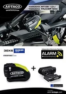 Akcesoria motocyklowe - Artago 30X6 Pack Blokada tarczy hamulcowej z alarmem 120db Wysokie Bezpieczeństwo + Uchwyt do Yamaha MT-09 i Tracer 900, SRA i Sold Secure Gold homologowane - miniaturka - grafika 1