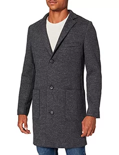 s.Oliver BLACK LABEL Męski płaszcz puchowy, czarny, 102 - Płaszcze męskie - miniaturka - grafika 1