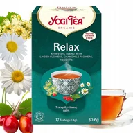 Herbata - Herbata Ziołowa Yogi Tea Relax Naturalna Ekologiczna 17 szt Lipa Rumianek - miniaturka - grafika 1