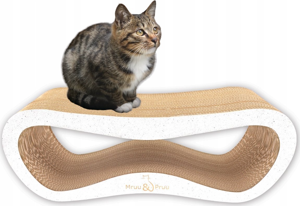 Drapak dla kota biały mega LEON 78x28x24 cm MruuPruu