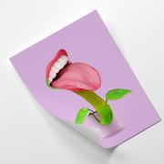 Plakaty - Plakat FEEBY Kwiatek z wystawionym językiem - Jonas Loose 60x90 - miniaturka - grafika 1