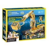 Zabawki kreatywne - Puzzle 3D Robotyczne ramię hydrauliczne National Geographic DS1092H Cubic Fun - miniaturka - grafika 1