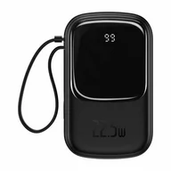 Powerbanki - Baseus Powerbank Qpow 20000mAh IP USB USB-C 22.5W z kablem USB-C czarny) - miniaturka - grafika 1