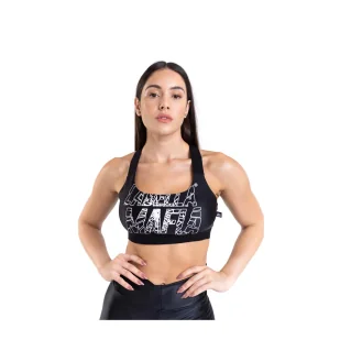 Biustonosz sportowy LABELLAMAFIA SPORTS BRA HARDCORE BLACK - Bielizna sportowa damska - miniaturka - grafika 3