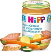 Dania dla dzieci - Hipp, Kurczak w maślanych warzywach z batatami 8m+, 220 g - miniaturka - grafika 1