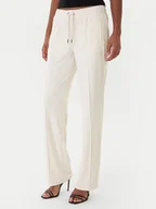 Spodnie sportowe damskie - Juicy Couture Spodnie dresowe Tina JCWBJ225307 Beżowy Regular Fit - miniaturka - grafika 1