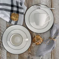 Serwisy do kawy i herbaty - Serwis kawowy na 12 osób porcelanowy BONITA BLACK - miniaturka - grafika 1