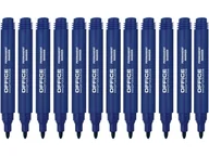 Przybory szkolne - Office Products Marker permanentny okrągły 1-3mm linia) niebieski 12 sztuk - miniaturka - grafika 1