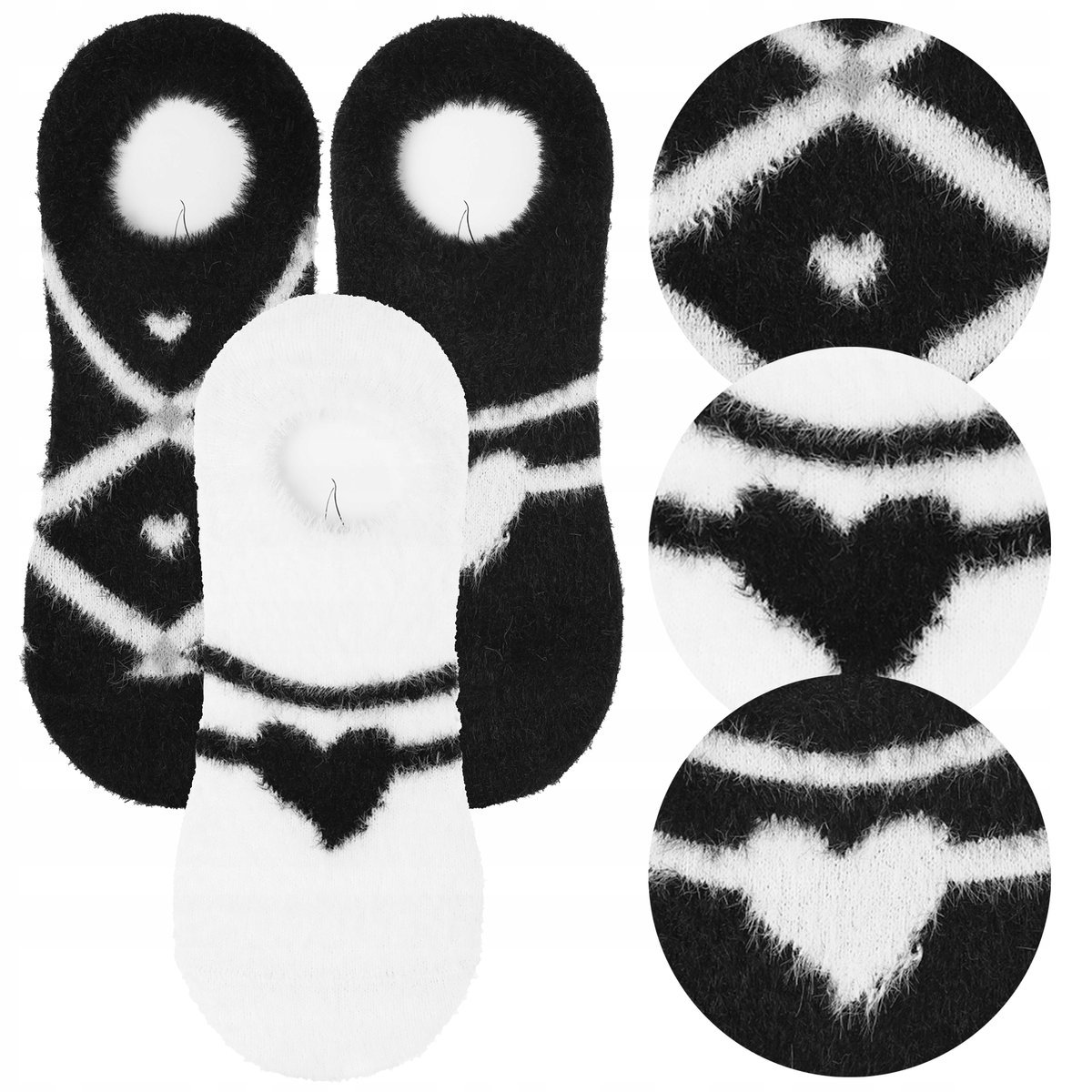 3 Pary Antypoślizgowe Baleriny STOPKI DAMSKIE MORAJ Na Święta r. 38-41