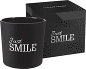 Świece - Bispol Świeca zapachowa w matowym szkle 40H JUST SMILE BISPOL3075 - miniaturka - grafika 1