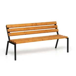 Ławka na zewnątrz sztaplowalna z oparciem 1+1 GRATIS, 1500 mm, limba - Ławki ogrodowe - miniaturka - grafika 4