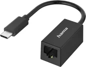 Karty sieciowe - Hama Network Adapter USB-C - LAN melna - Adapteris 00300023 - miniaturka - grafika 1