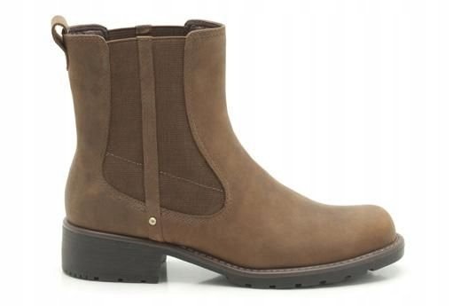CLARKS ORINOCO BOTKI DAMSKIE SKÓRZANE BRĄZOWE WYGODNE 37,5 1JKB