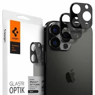 Pozostałe akcesoria do telefonów - Spigen Nakładka na obiektyw Optik.Tr do Apple iPhone 13 Pro/13 Pro Max Czarny - miniaturka - grafika 1