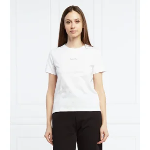 Calvin Klein T-shirt | Regular Fit - Koszulki i topy damskie - miniaturka - grafika 1