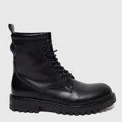 Botki męskie - Glany męskie skórzane Big Star OO174392 44 Czarne (5900714817572). Buty męskie za kostkę - miniaturka - grafika 1