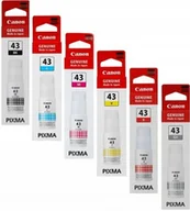 Tusze oryginalne - Tusz Canon GI-43 CMYK + GY + R 6 x 60ml Oryginał komplet - miniaturka - grafika 1