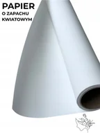 Folia, papier śniadaniowy, serwetki - Papier florystyczny do pakowania satynowy 50cmX9m Biały - miniaturka - grafika 1