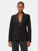 Marynarki i żakiety damskie - Morgan Marynarka 242-VFIBY.F Czarny Regular Fit - miniaturka - grafika 1