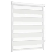 Rolety - Roleta w kasecie dzień noc Classic biała 102 x 150 cm prawa - miniaturka - grafika 1