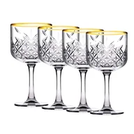 Zestawy do wina - Komplet 4 kieliszków Timeless Gold do wina 500 ml PASABAHCE - miniaturka - grafika 1