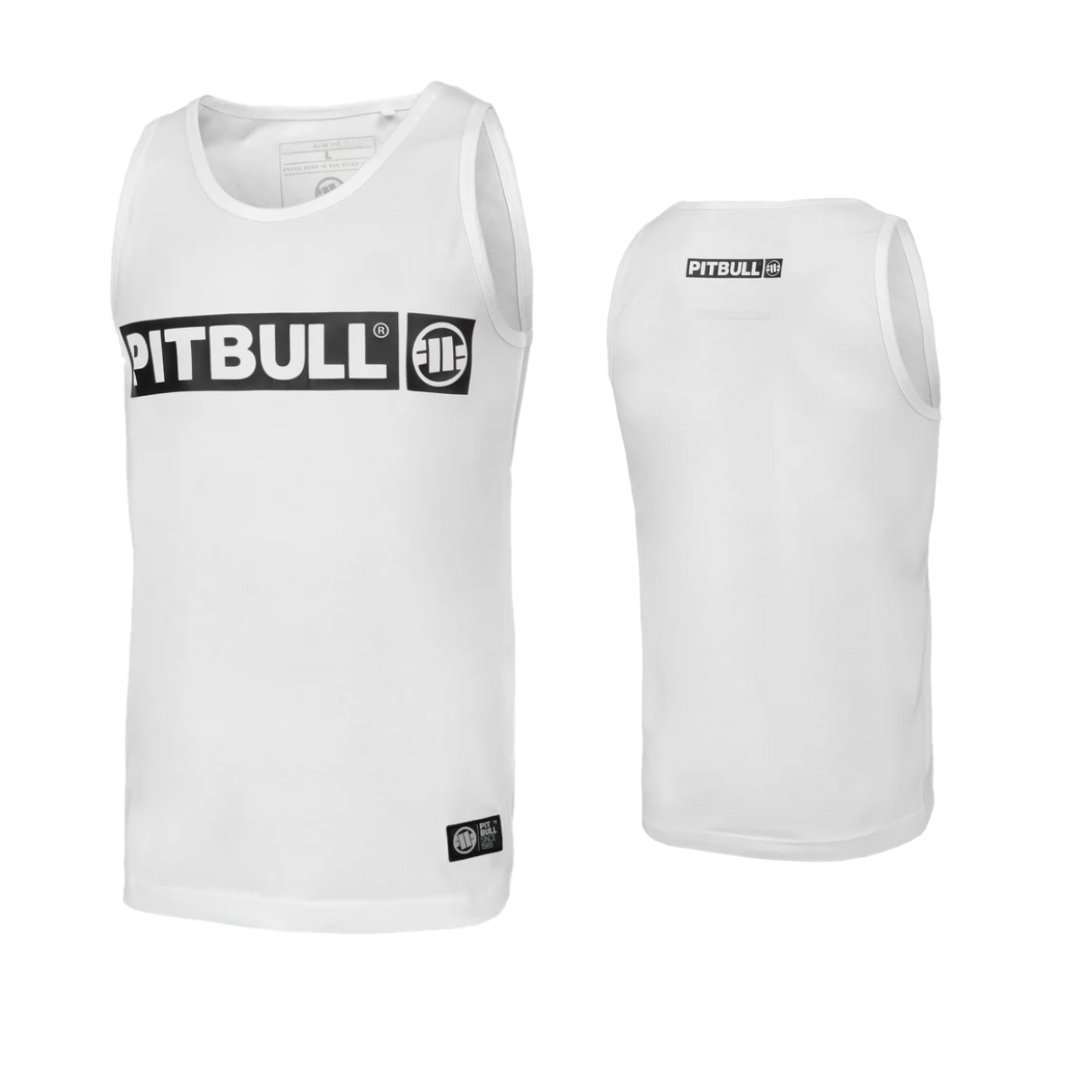 PITBULL WEST COAST TANK TOP MĘSKI HILLTOP SLIM FIT WHITE BIAŁA XS