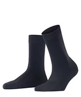 Skarpetki damskie - FALKE Damskie skarpety z wełny ClimaWool Sustainable Lyocell Wełna Merynosów Czarno-Szare Więcej kolorów do połowy łydki Termoregulujące ciepłe, oddychające, gładkie na lato lub zimę, 1 para - miniaturka - grafika 1