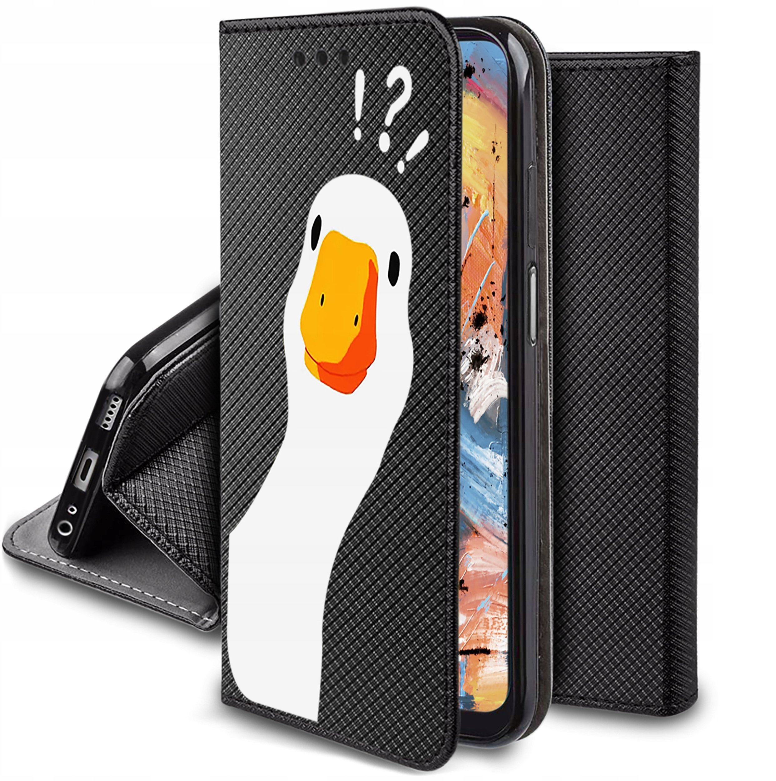 Etui do Samsung Galaxy A15 MAGNET WZORY CASE PORTFEL + SZKŁO 9H