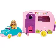 Lalki dla dziewczynek - Mattel Chelsea z przyczepa kampingową+ lalka DXG90 FXG90 - miniaturka - grafika 1