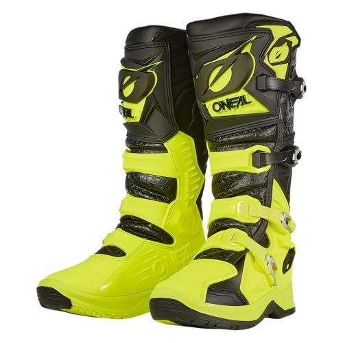O'NEAL 0337-3075, Motocykl Boot Unisex-Dorosły, 40 EU, Czarny Neon Yellow, 40 EU