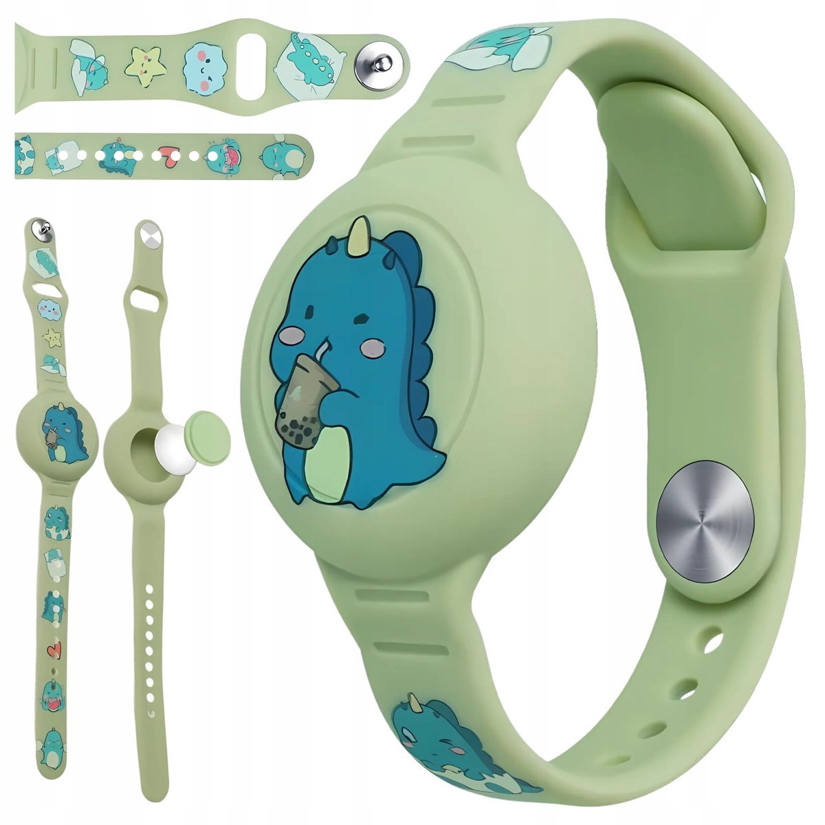 BRANSOLETKA DLA DZIECI SILIKONOWA OPASKA DO APPLE AIRTAG REGULACJA 5 MODELI