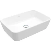 Umywalki - Villeroy & Boch Architectura umywalka 60x40 cm nablatowa prostokątna Weiss Alpin 5A276001 - miniaturka - grafika 1
