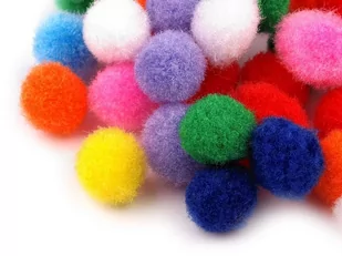 kufer-pasmanteria.pl Pompony 11 mm MIX ( 100 szt ) 19467615_20220113182105 - Pasmanteria - miniaturka - grafika 1