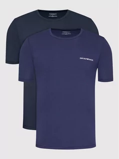 Koszulki męskie - Emporio Armani Underwear Komplet 2 t-shirtów 111267 2R717 97035 Granatowy Regular Fit - grafika 1