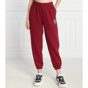 Tommy Hilfiger Spodnie dresowe | Regular Fit - Dresy damskie - miniaturka - grafika 1