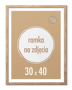 Ramka na zdjęcia 30x40 cm Ramki foto 40x30 brązowa - Ramki na zdjęcia - miniaturka - grafika 1