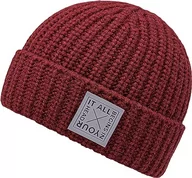 Czapki damskie - CHILLOUTS Czapka typu beanie, uniseks, bordowy, jeden rozmiar - miniaturka - grafika 1