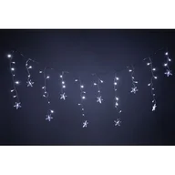 Oświetlenie świąteczne - Kurtyna świetlna gwiazdki 60LED zimny biały - miniaturka - grafika 1