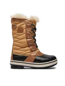 Buty dla dziewczynek - Sorel Śniegowce Youth Tofino II NY2419 Brązowy - miniaturka - grafika 1
