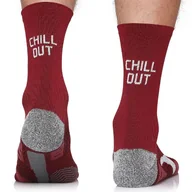 Skarpetki męskie - Termoaktywne skarpety biegowe Running Raid z napisem Chill Out chroniące przed otarciami, sportowe, 47-50 - miniaturka - grafika 1