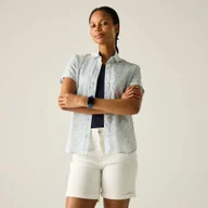 Koszule damskie - Regatta Koszula damska z krótkim rękawem Travel Light przeciw insektom Niebieski, Rozmiar: 44 - miniaturka - grafika 1