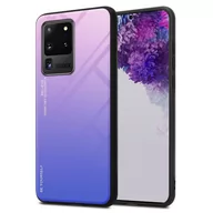Etui i futerały do telefonów - Pokrowiec Do Samsung Galaxy S20 ULTRA Etui w RÓŻOWO - NIEBIESKI TPU Obudowa Case Cover Plecki Ochronny Cadorabo - miniaturka - grafika 1