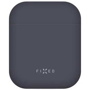 Apple Etui Pokrowiec FIXED Silky pro Airpods FIXSIL-753-BL) Niebieskie - Akcesoria do słuchawek - miniaturka - grafika 1