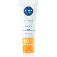 Kremy do twarzy - Nivea Sun, Krem do twarzy, łagodzi podrażnienia, SPF 50+, 50 ml (PRODUKT Z NIEMIEC) - miniaturka - grafika 1