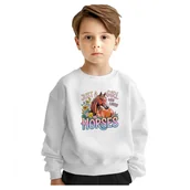 Bluzy dla dziewczynek - BLUZA DZIECIĘCA KOŃ DZIEWCZYNA KOCHA KONIE 134-140 DLA CHŁOPCA DZIEWCZYNKI - miniaturka - grafika 1