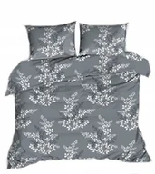 Pościel - pościel bawełna lux 220x220 + 2 poszewka B 367 graficzna szara - miniaturka - grafika 1