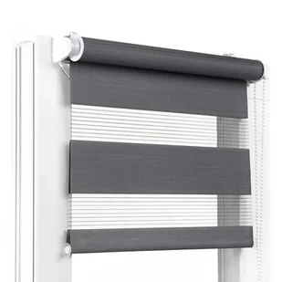 Roletka mini KLIK DN 07 - 48 x 150 cm, ciemnoszara - Rolety - miniaturka - grafika 1